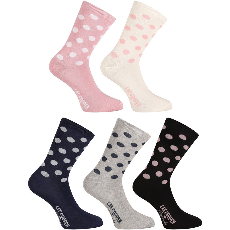 5PACK ponožky Lee Cooper vysoké viacfarebné (PO38800) 62065758