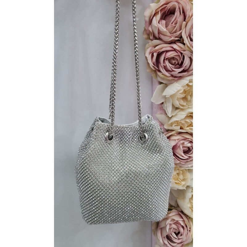 E-shop Katrins Fashion Štrasový spoločenský miešok/kabelka