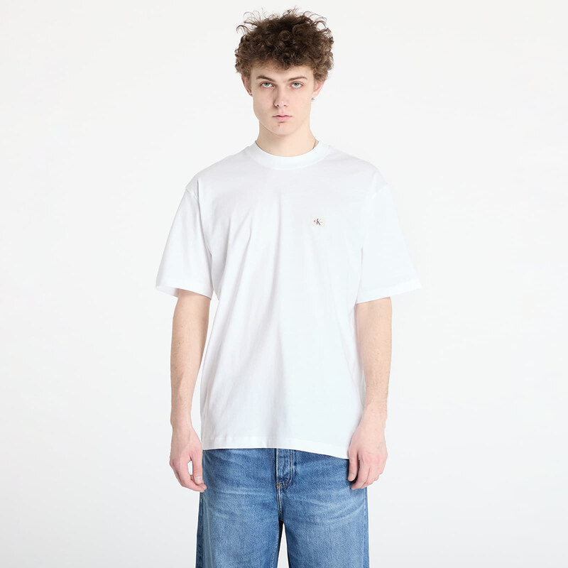 Tričko Calvin Klein Jeans Woven Label Relaxed Tee White M 62067849