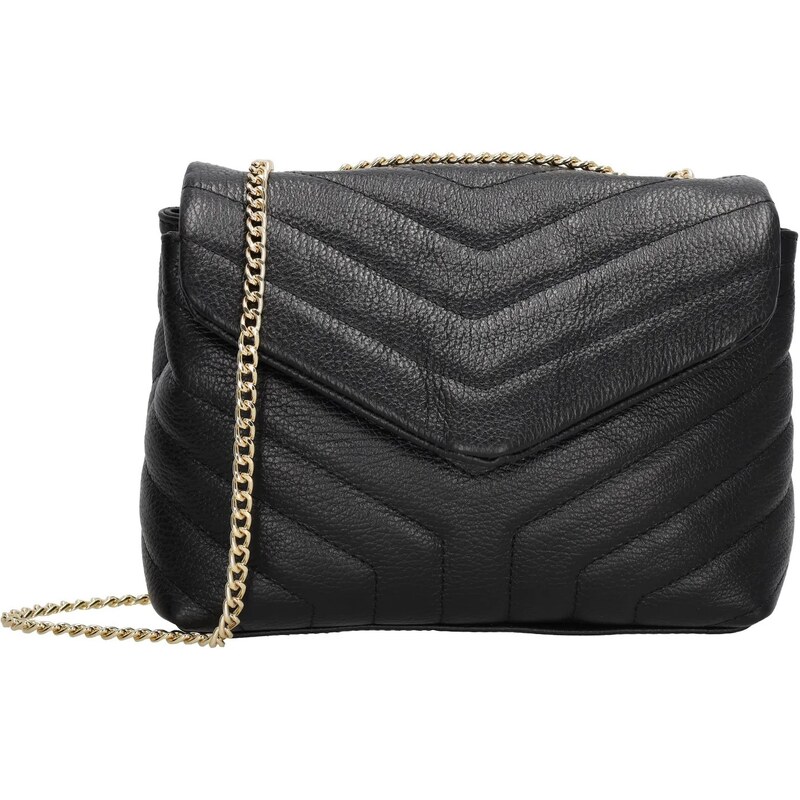 Charm London Čierna luxusná kožená crossbody kabelka Eminence 62068193