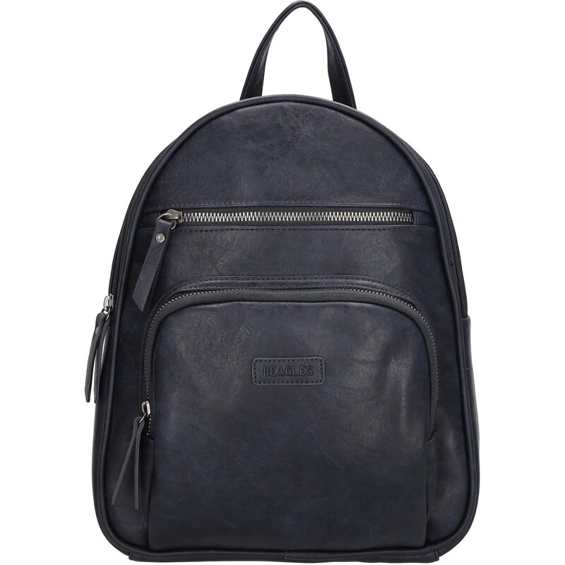 Beagles Modrý malý mestský kožený batoh Grace 62068211