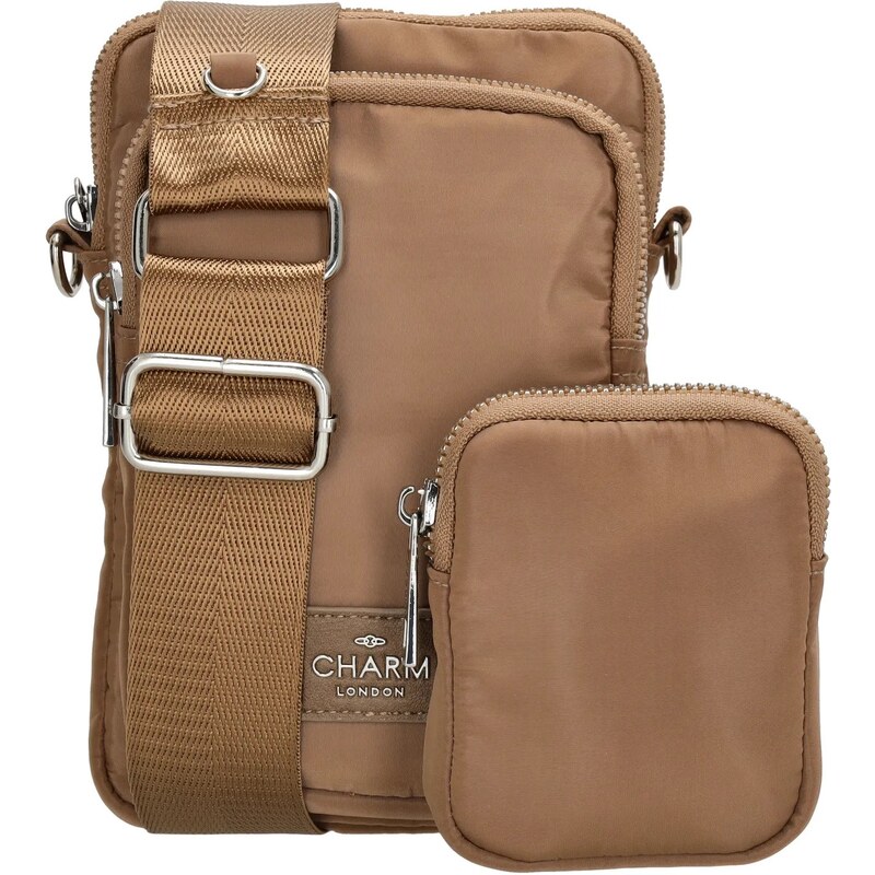 Charm London Tmavohnedá elegantná kabelka na mobil „Daily“ 62068214