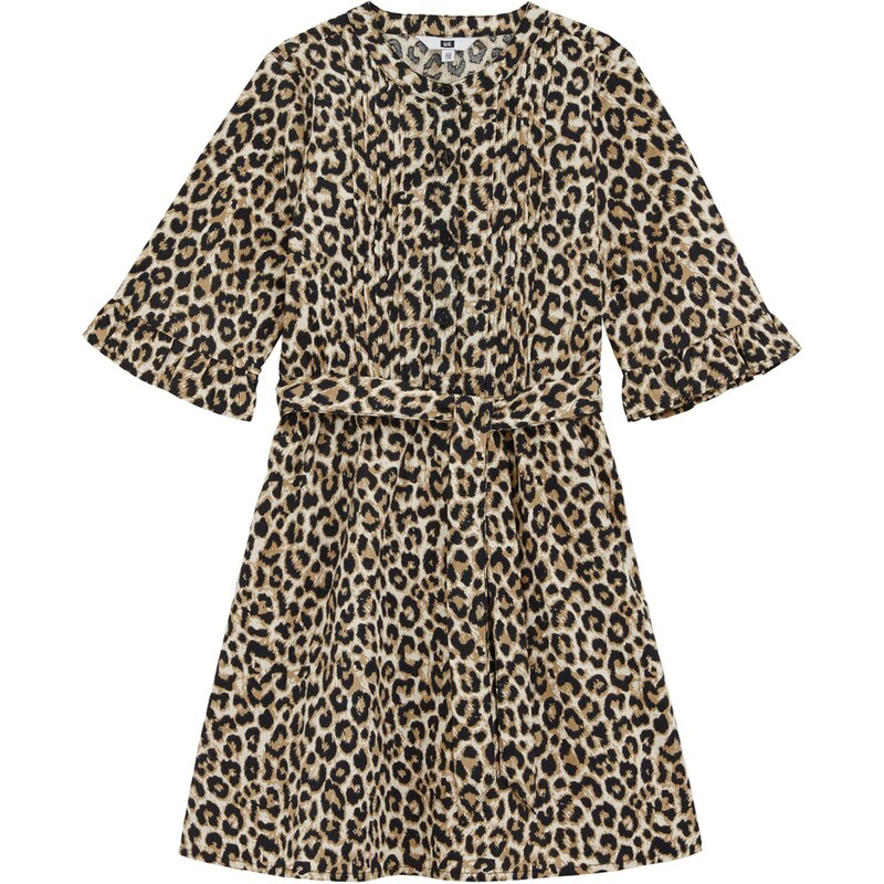 WE Fashion Šaty béžová / svetlobéžová / čierna 63150507