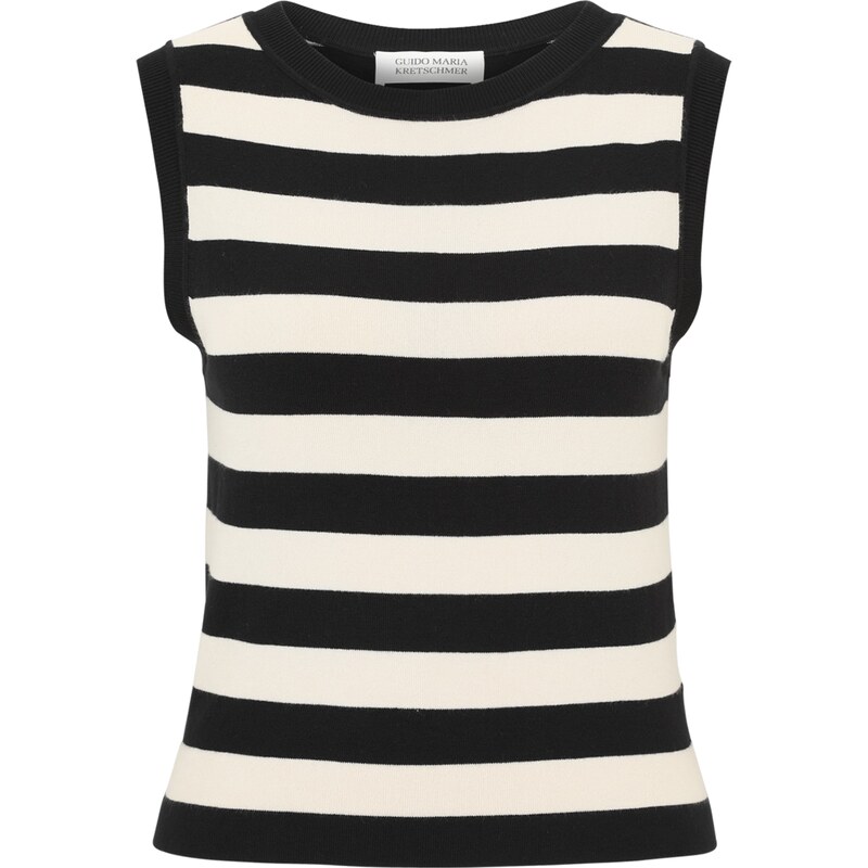 Guido Maria Kretschmer Women Vyšívaný top Maira čierna / biela 63211919