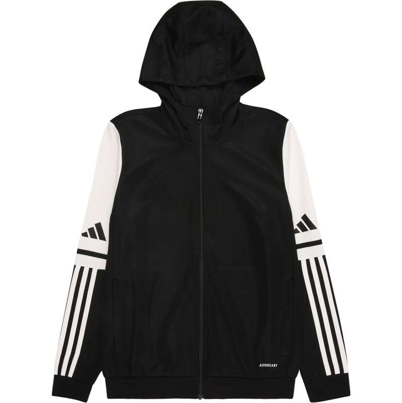 ADIDAS PERFORMANCE Športová mikina so zipsom SQ25 čierna / šedobiela 62270258