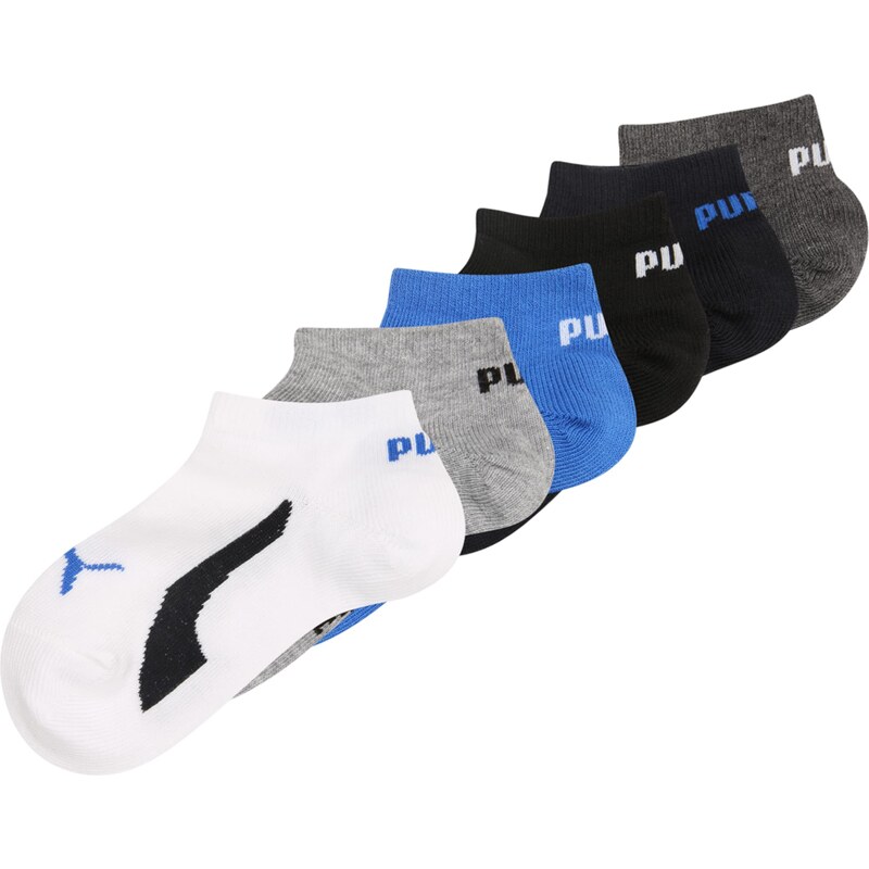 PUMA Ponožky tmavomodrá / svetlomodrá / tmavomodrá / sivá melírovaná / 62091750