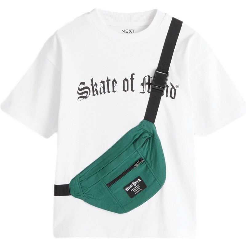 Next Tričko zelená / čierna / biela 62074184