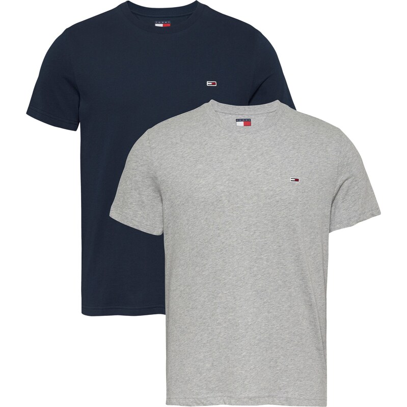 Tommy Jeans Tričko námornícka modrá / sivá melírovaná 61202877