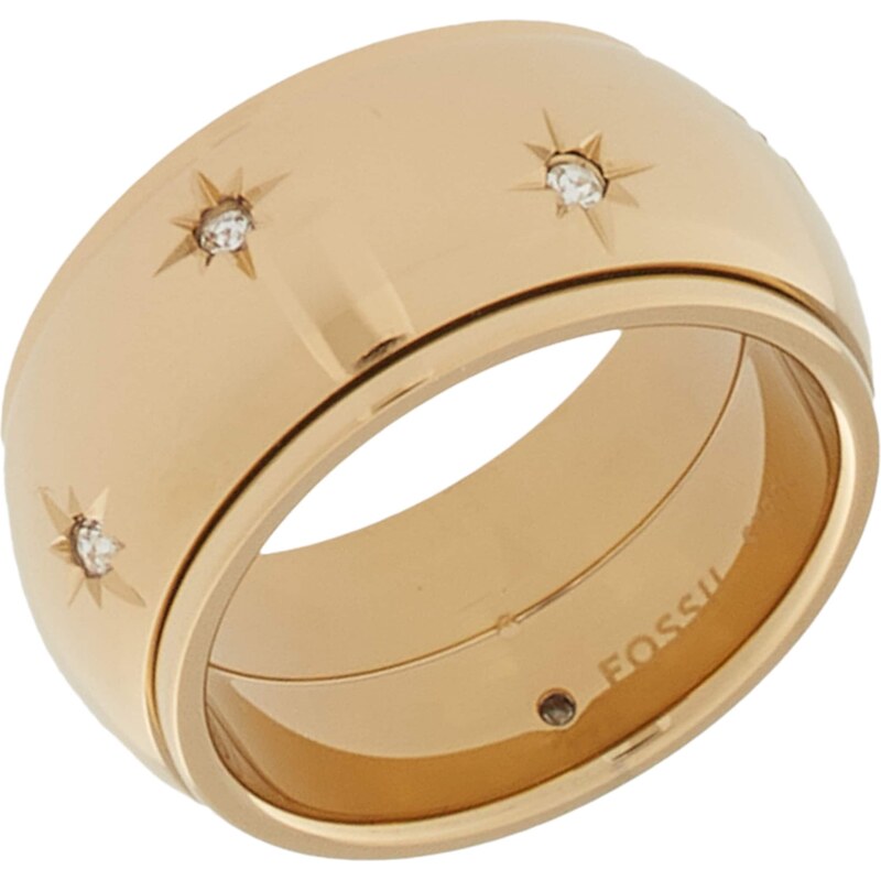 FOSSIL Prsteň Sadie zlatá / priehľadná 62075143