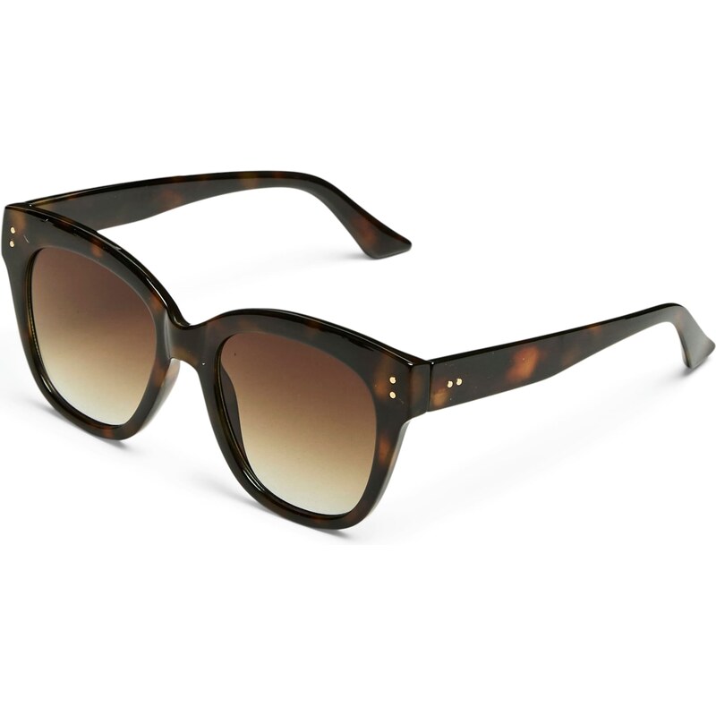 PIECES Slnečné okuliare hnedá / čierna 62091352