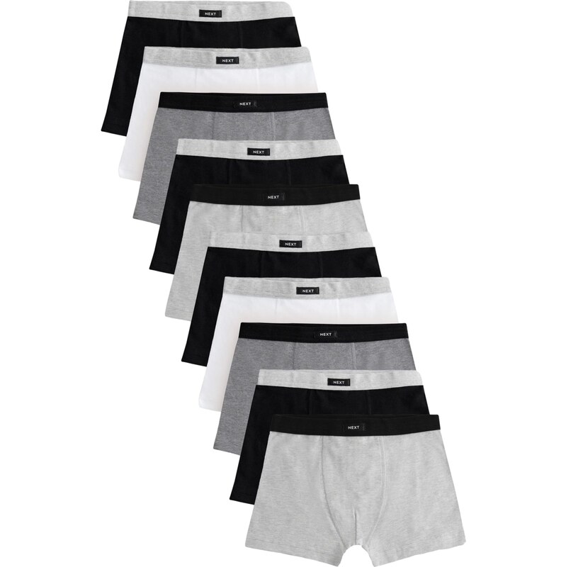 Next Nohavičky sivá melírovaná / čierna / biela 62091616