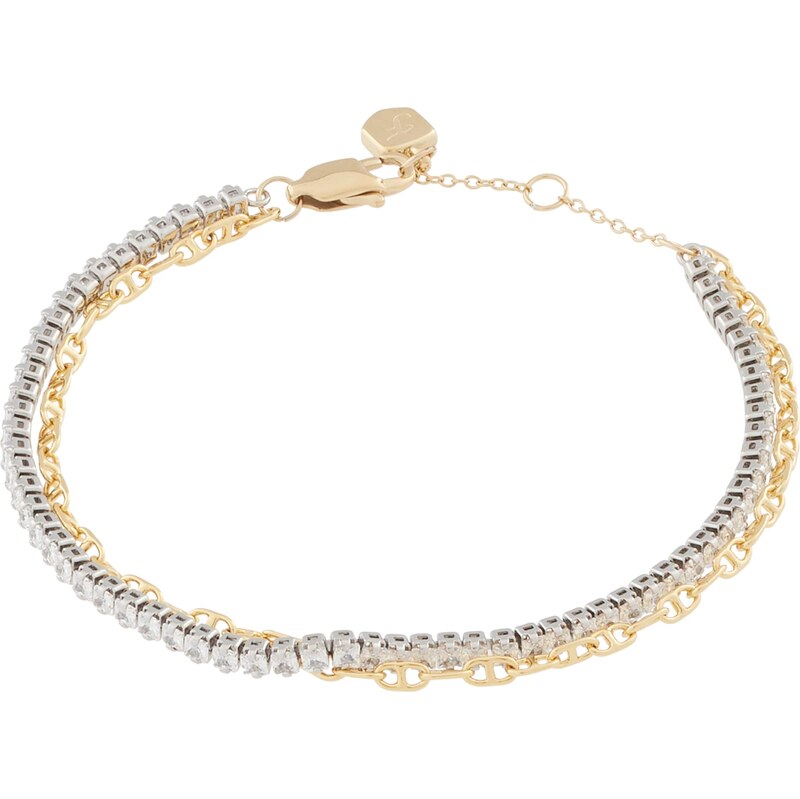 FOSSIL Retiazka Heritage zlatá / strieborná 62184639