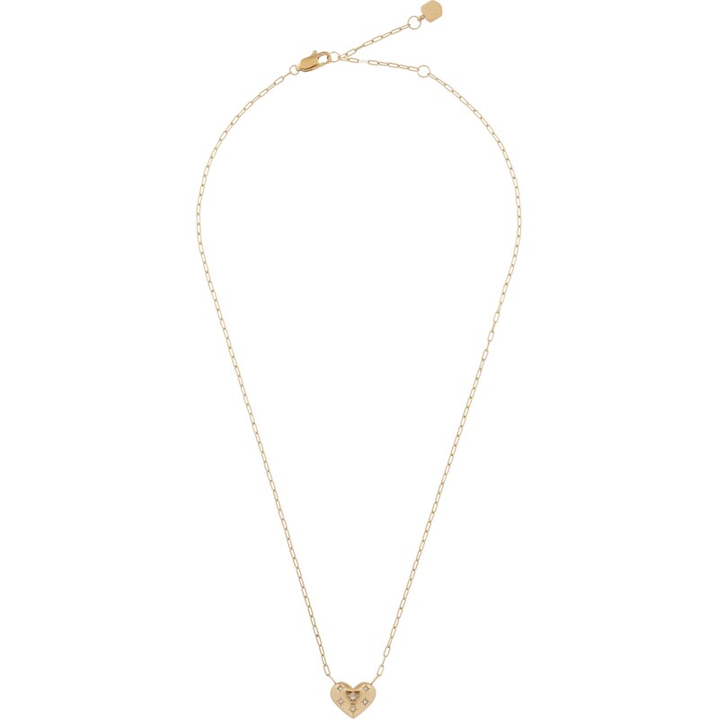 FOSSIL Retiazka Saide zlatá / priehľadná 62184641