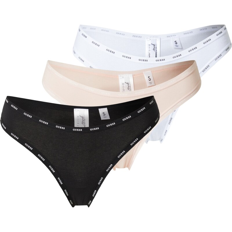 GUESS Tangá svetloružová / čierna / šedobiela 62092116