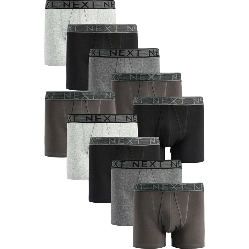 Next Boxerky tmavošedá / svetlosivá / sivá melírovaná / čierna 62092019