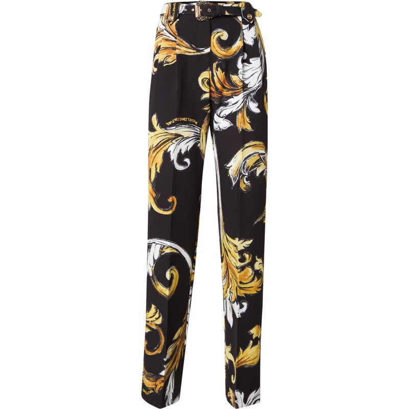 Versace Jeans Couture Nohavice s pukmi žltá / zlatá žltá / čierna / 62092151