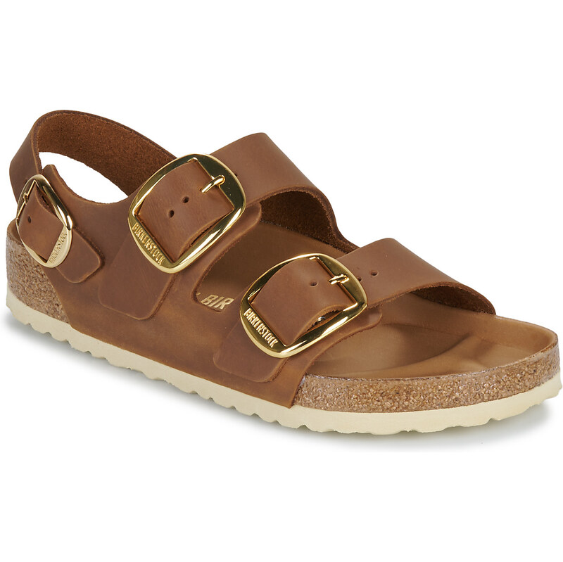 BIRKENSTOCK Šľapky Milano Big Buckle LEOI Cognac HEX BIRKENSTOCK 62504907