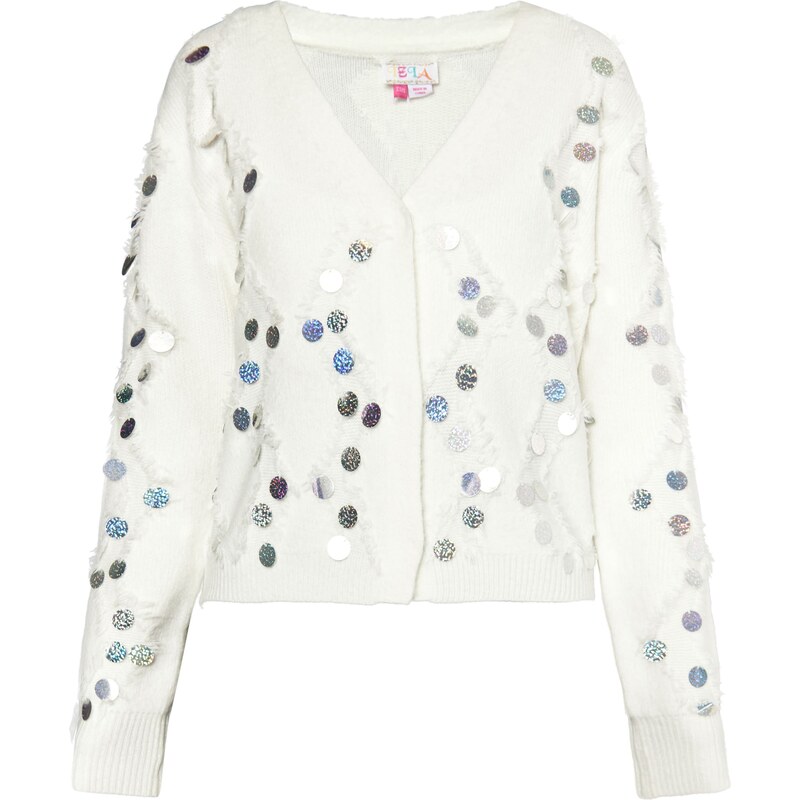 IZIA Kardigán strieborná / biela 62385419