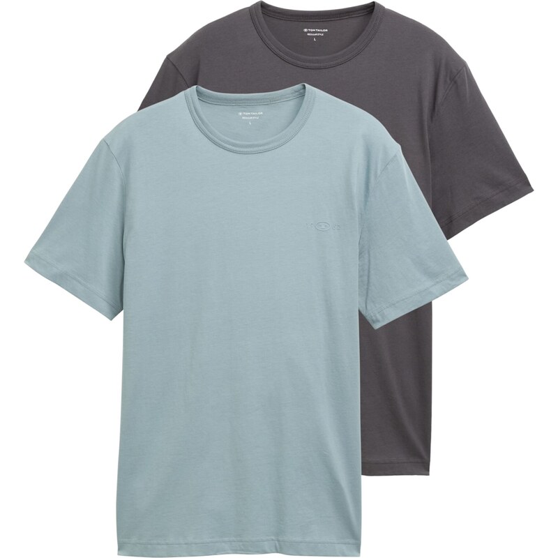 TOM TAILOR Tričko tmavosivá / mätová 62115315