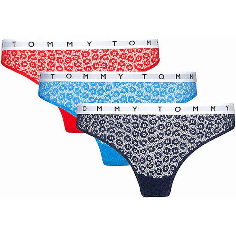 Dámske čipkované tangá 3 Pack UW0UW02524-0V7 - Tommy Hilfiger 62122740