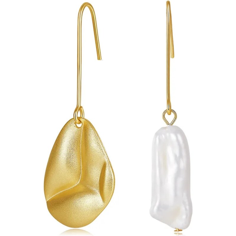 MAJYA Strieborné náušnice BONA pozlátené 11707 64582563