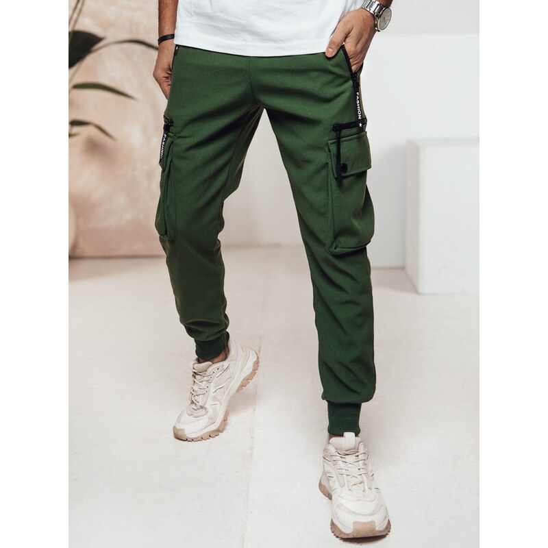 Dstreet Moderné zelené kapsáčové joggery 62128136
