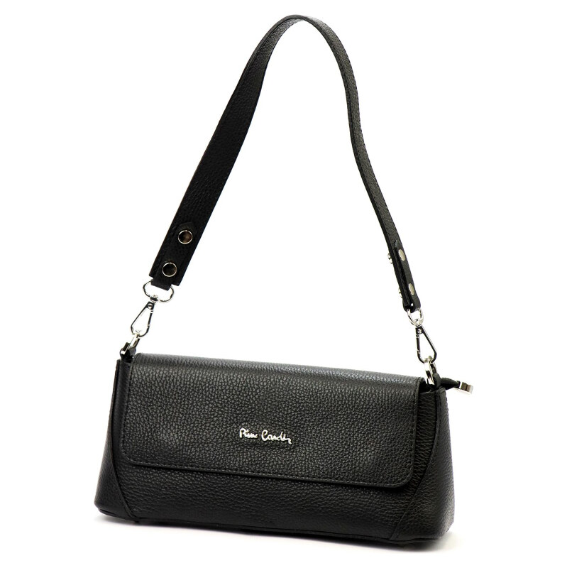 Kožená kabelka Pierre Cardin čierna KZ56474 62178622