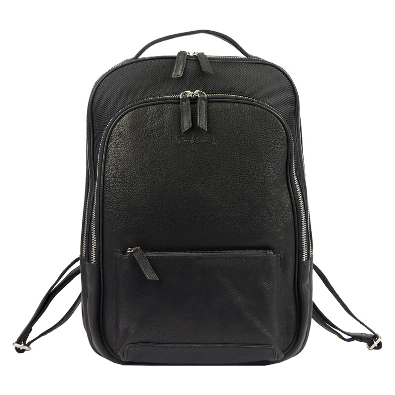 Kožený batoh Pierre Cardin čierny (KZ42088) 19l 62178632