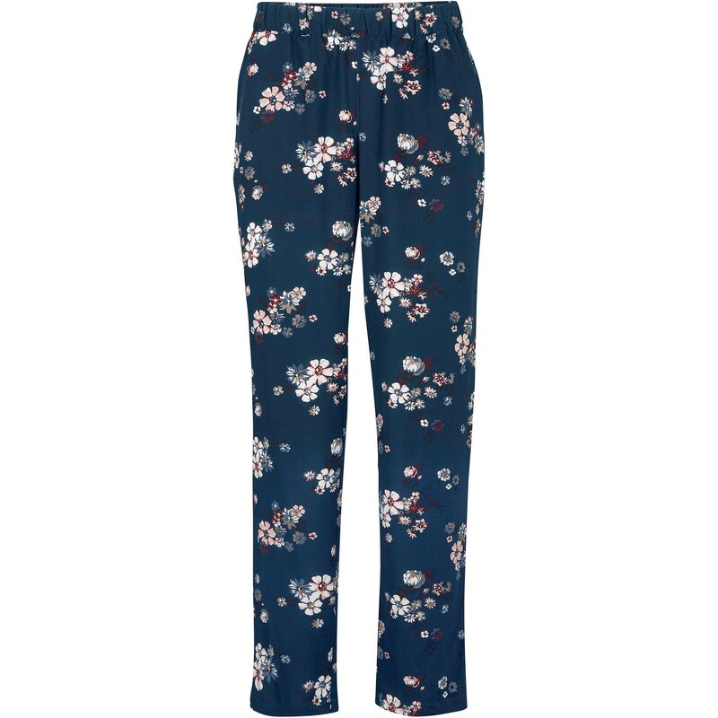 bonprix Nohavice bez zapínania z udržateľnej viskózy, farba modrá 45031101