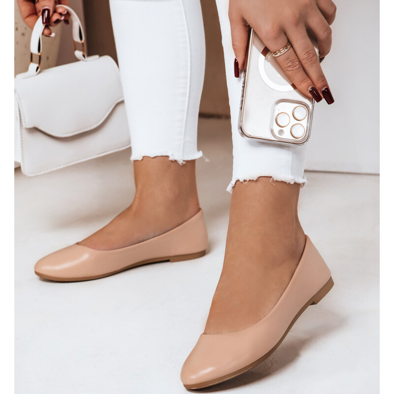 BASIC Béžové klasické dámske baleríny FRLINE ZY0670 62130340