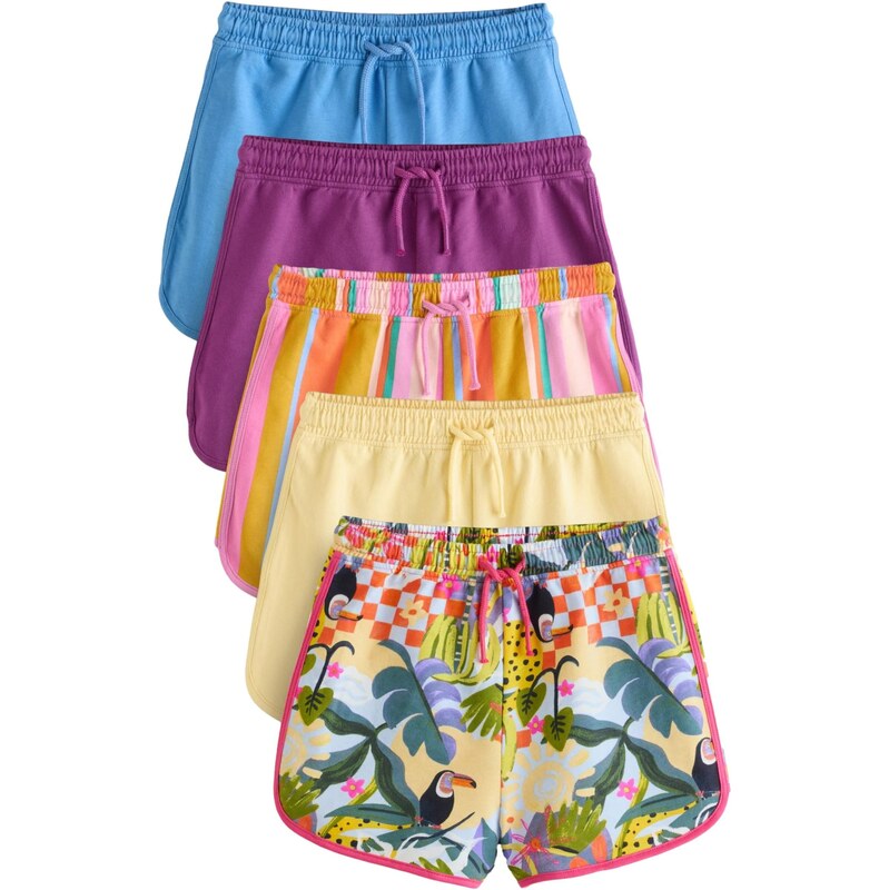 Next Nohavice svetlomodrá / svetložltá / tmavofialová / pitaya 62134018