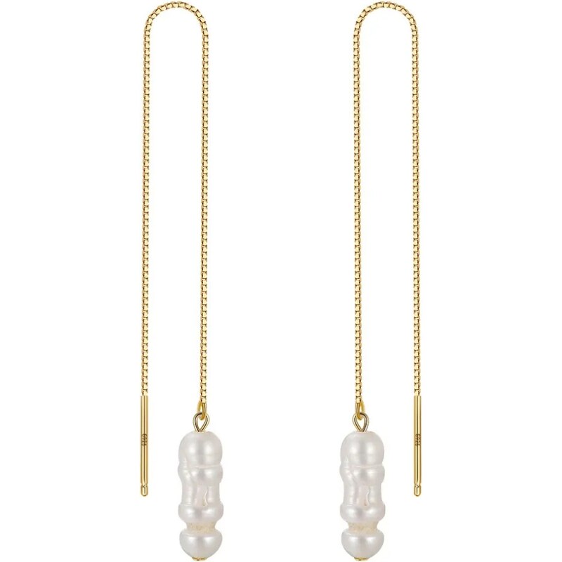 MAJYA Strieborné náušnice ANNI pozlátené 11671 64582546