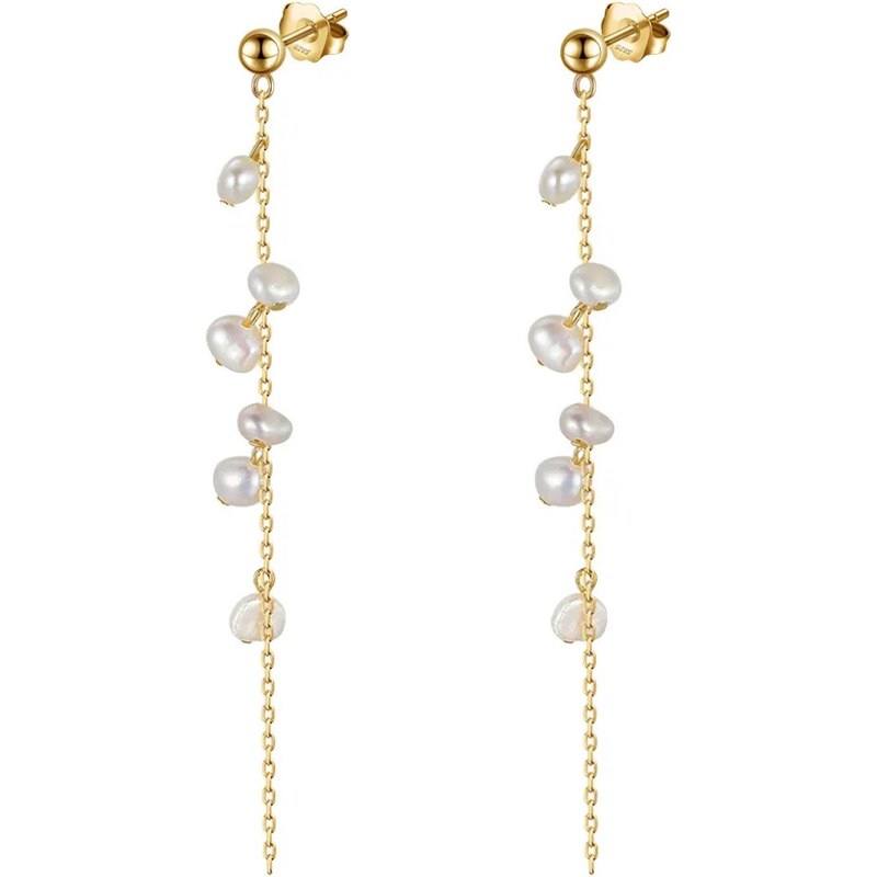 MAJYA Strieborné náušnice COLETA pozlátené 11672 64582547