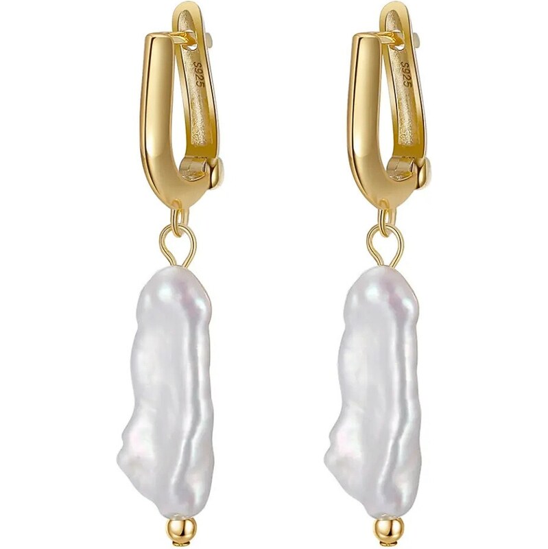 MAJYA Strieborné náušnice WANDA pozlátené 11673 64582548