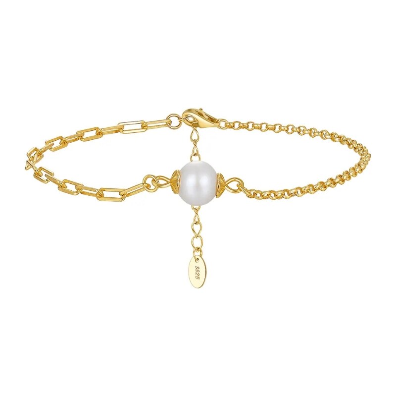 MAJYA Strieborný náramok SASUN pozlátený 11729 64582581