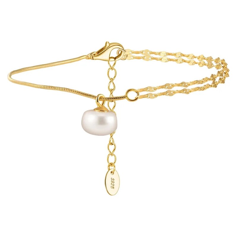 MAJYA Strieborný náramok SAICHIRO pozlátený 11728 64582580