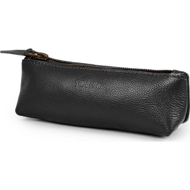 SOLIER Čierne kožené púzdro na perá SW01 (PIÓRNIK SA51 BLACK) 55329599