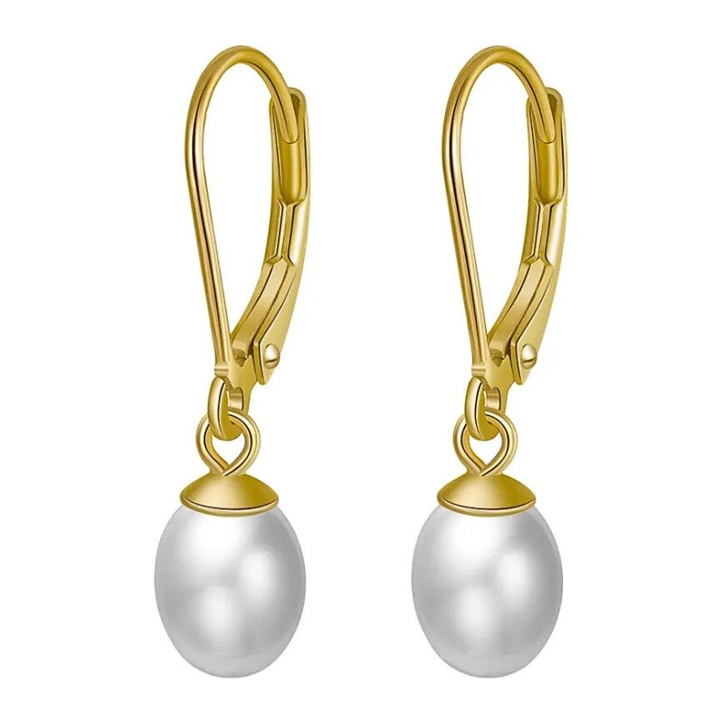 MAJYA Strieborné náušnice JANNY pozlátené 11676 64582358