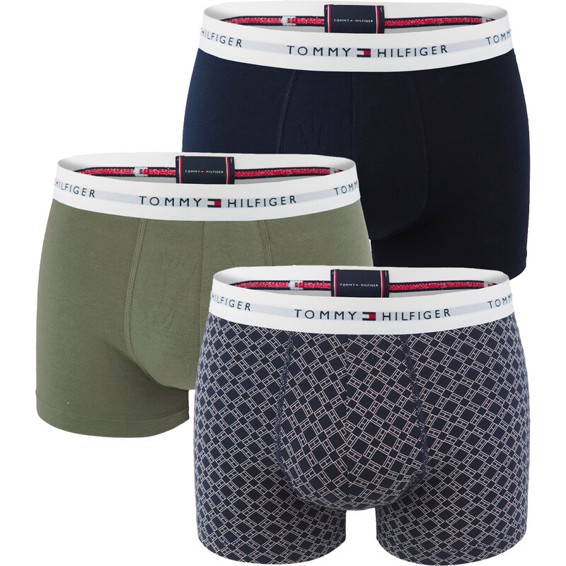 TOMMY HILFIGER - boxerky 3PACK signature cotton essentials flag geo & 62158052
