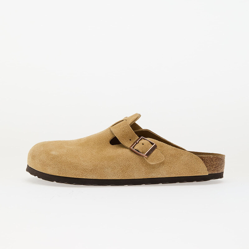 Birkenstock Boston Suede Leather Latte Cream 62158825