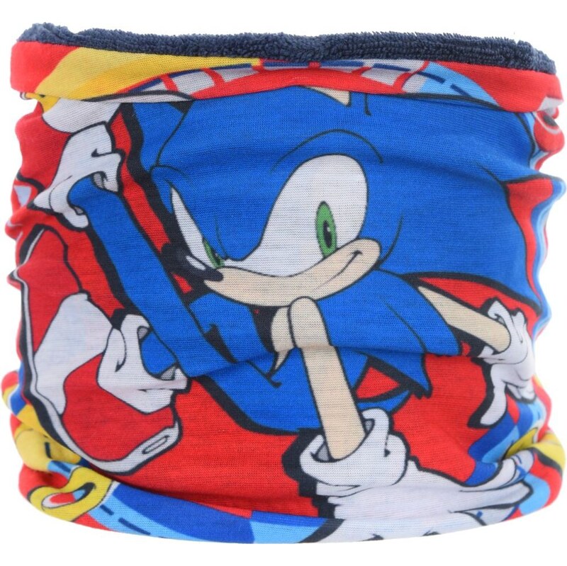 BASIC Červeno-modrý chlapecký nákrčník Sonic 65151323