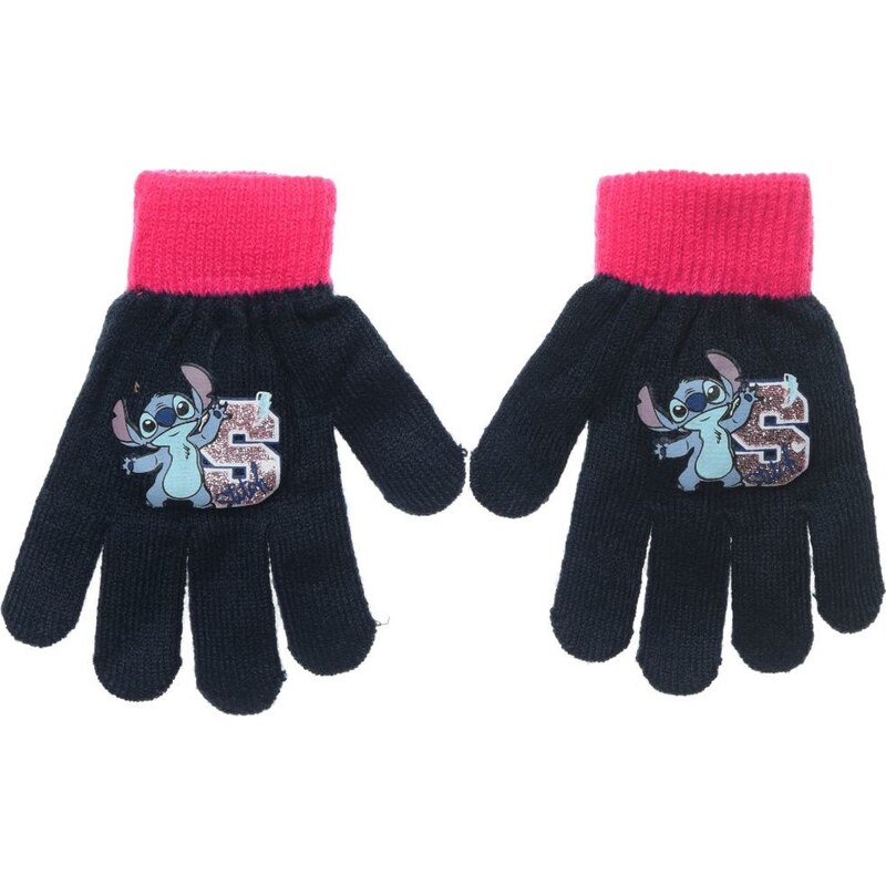 Modro-ružové dievčenské rukavice Lilo and Stitch 65151216