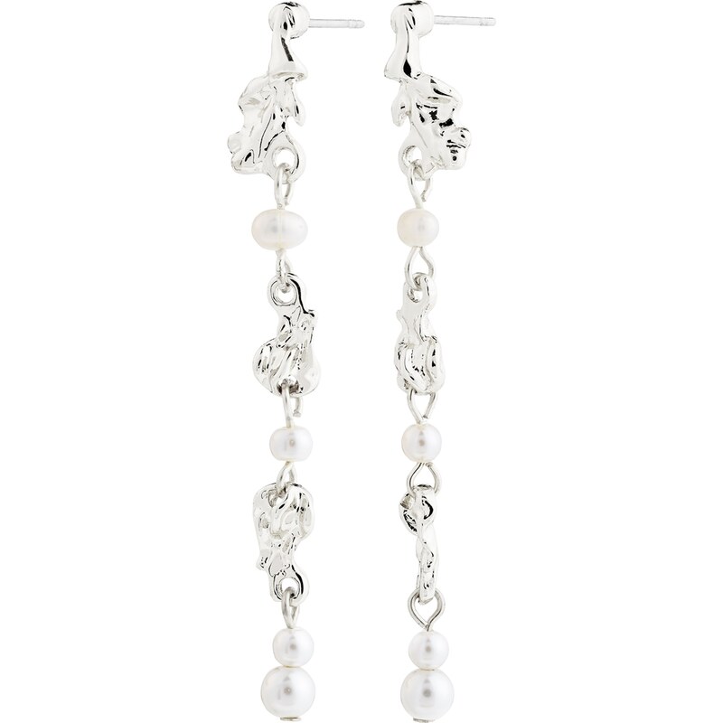 Pilgrim Náušnice strieborná 62163903