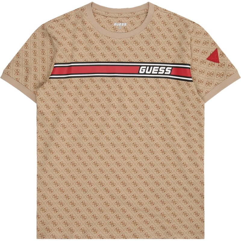 GUESS Tričko svetlobéžová / hnedá / červená / čierna 62164538