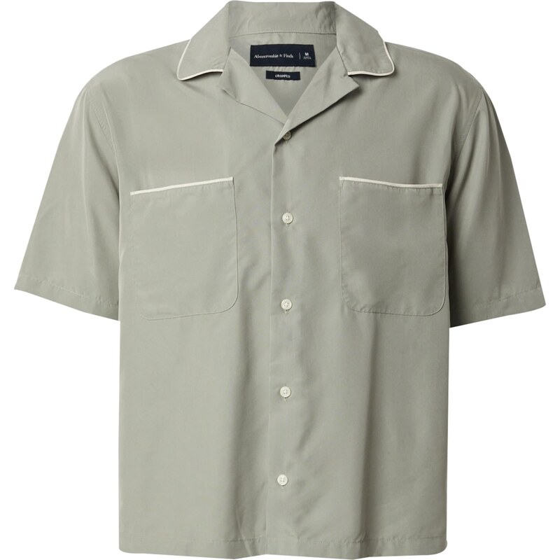 Abercrombie & Fitch Košeľa pastelovo zelená / biela 62164686