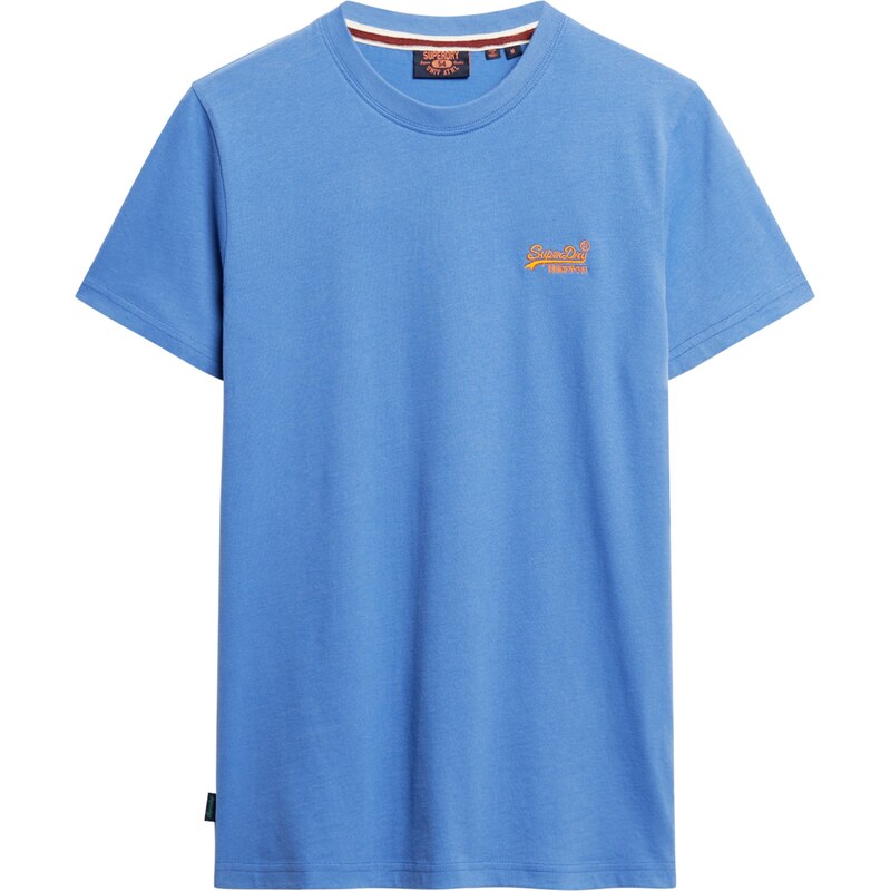 Superdry & Co Tričko Essential neónovo modrá / oranžová 54079642