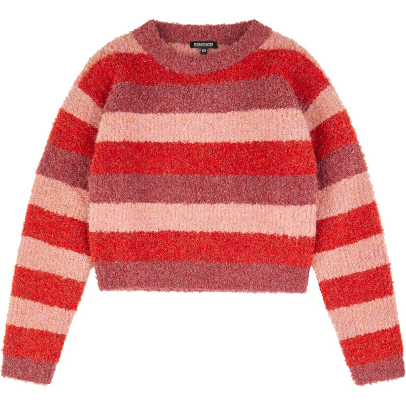 STACCATO Sveter púdrová / červená / červená melírovaná 63158566