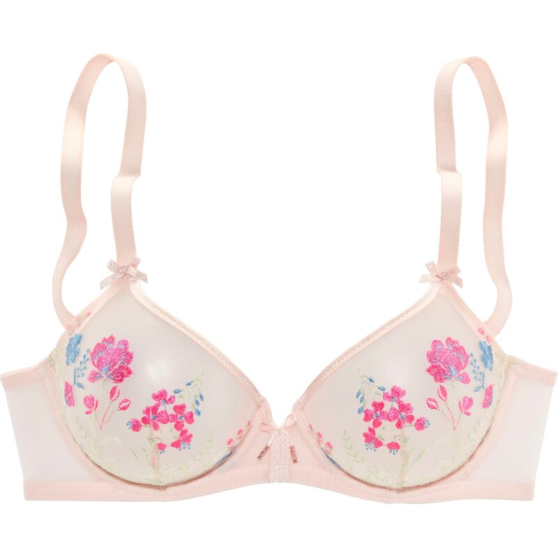 LASCANA Podprsenka modrá / púdrová / tmavoružová 63146520