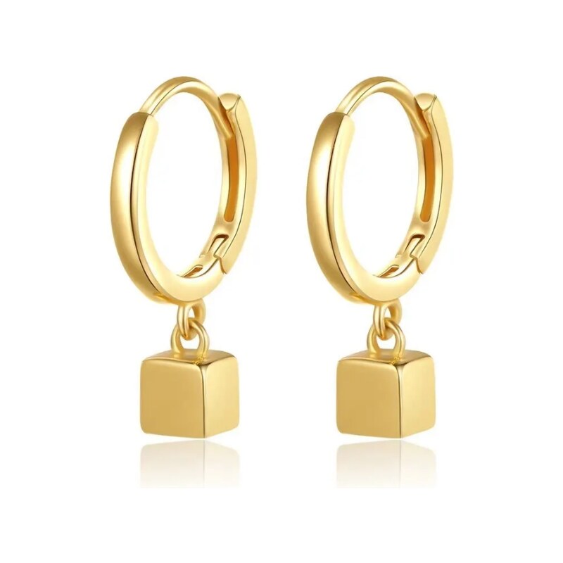 MAJYA Strieborné náušnice FRESIE pozlátené 11761 64582555