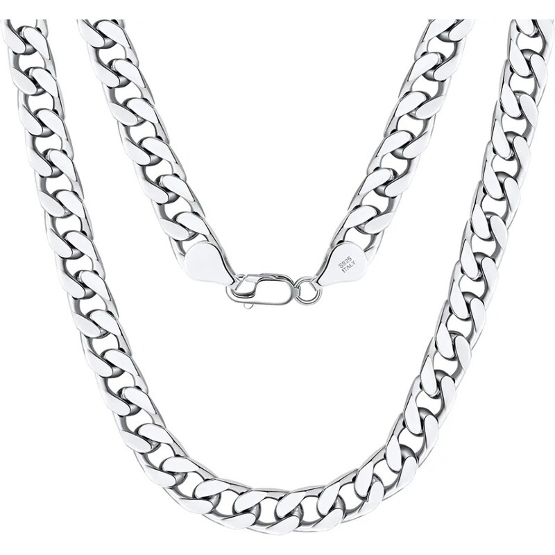 MAJYA Strieborná retiazka DEREK 55 cm | šírka 6 mm 11744 64582372